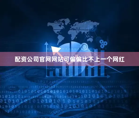 配资公司官网网站可偏偏比不上一个网红