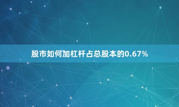 股市如何加杠杆占总股本的0.67%