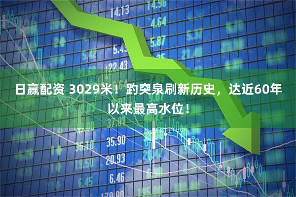 日赢配资 3029米！趵突泉刷新历史，达近60年以来最高水位！