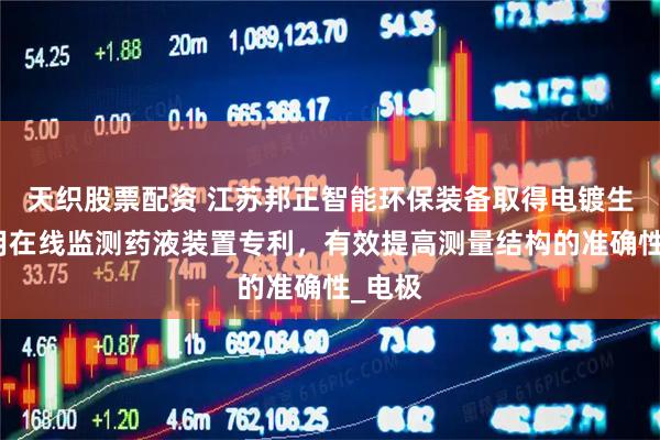 天织股票配资 江苏邦正智能环保装备取得电镀生产线用在线监测药液装置专利，有效提高测量结构的准确性_电极